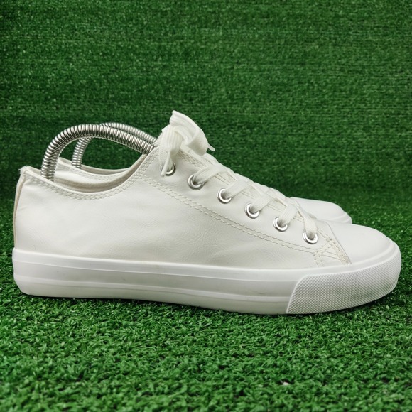 Unbranded Shoes - Unbranded Sneakers Womens 9 White ZY-K21036 Low Top Faux Leather Lace Up Casual